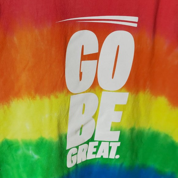 Colortone Go Be Great DRV PNK T Shirt Rainbow Pride Graphic Tee Cotton 2XL XXL - Picture 5 of 13